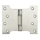 Frisco Eclipse Eclipse 4 Inch (102 X 76mm) Stainless Steel Parliament Hinge - Satin Stainless Steel (Sold In Pairs)