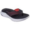Zehentrenner SKECHERS "VAPOR FOAM SANDAL", Herren, Gr. 45, schwarz (schwarz, rot), Synthetik, modisch, Schuhe, Sommerschuh, Schlappen, Poolslides, Badeschuh, mit Vapor Foam