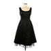 BCBGMAXAZRIA Cocktail Dress - Fit & Flare: Black Dresses - Women's Size 8