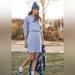 Anthropologie Dresses | Anthropologie Daily Practice Off The Shoulder Gray Velvet Mini Dress Size Medium | Color: Gray | Size: M