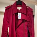 Michael Kors Jackets & Coats | Michael Kors Women’s Zip Front Trench Coat - Maroon | Color: Purple/Red | Size: Xl