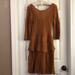 Anthropologie Dresses | Nwt Anthropologie Women’s Tiered Knit Dress | Color: Brown | Size: M