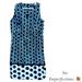 Nine West Dresses | Nine West Circles Dress 6 Scoopneck Triangle Keyhole Front Sleeveless S | Color: Black/Blue | Size: 6