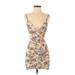 Bec & Bridge Casual Dress - Mini: Tan Print Dresses - New - Women's Size 4