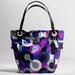 Coach Bags | Coach Alex Op Art Multicolored Tote Bag | Color: Blue/Purple | Size: Os