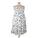 Torrid Casual Dress: White Floral Motif Dresses - Women's Size 3X Plus