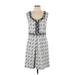 Trina Trina Turk Casual Dress: Gray Damask Dresses - Women's Size 10