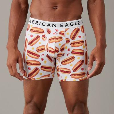 American Eagle Outfitters Underwear & Socks | Aeo Hot Dogs 6" Classic Boxer Brief 3xl New | Color: White | Size: 3xl