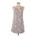 Silence and Noise Casual Dress - Slip dress: Gray Acid Wash Print Dresses - Women's Size Medium