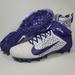 Nike Shoes | Nike Alpha Menace Elite 2 White Purple Football Cleats Mens Size 14 Bv2077-105 | Color: Purple/White | Size: 14