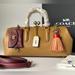 Coach Bags | Coach Sample 1941 Kisslock Satchel 38 Colorblock | Color: Purple/Tan | Size: Os