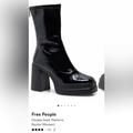 Free People Shoes | Free People Double Stack Platform Bootie | Color: Black | Size: 6.5