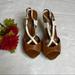 Jessica Simpson Shoes | Nwot Jessica Simpson Heels | Color: Brown/White | Size: 6.5