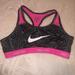 Nike Shirts & Tops | Nike Pro Sports Bra Yl | Color: Black/Pink | Size: Lg