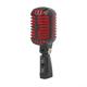 Zoegneer Stage Performance Dynamic Microphone Classical Swing K Song Microphone Karaoke Retro Metal Shell Microphone(Black)