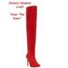 Jessica Simpson Shoes | Jessicasimpson Livelle Tall Stiletto Thigh-High Boots, Sz 8, Nib | Color: Red | Size: 8