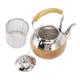 Stainless Steel Teapot Boiling Water Kettle Pour Over Coffee Kettle Stovetop Whistling Kettle Stainless Steel Water Kettle Whistling Tea Kettle Travel Kettle Pumpkin Whistle Office