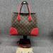 Louis Vuitton Bags | 100% Authentic Louis Vuitton Flandrin Brown & Red Monogram Canvas Satchel Bag | Color: Brown/Red | Size: 13"L X 5.8"W X 10"H