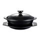 HLDMUXBF Stock Pot, Black Enameled Claypot Rice Ceramic Casserole Cooking Pot Cantonese Pot Rice Cooking Casserole Dish Ceramic Casserole Set Steamer
