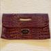 Nine West Bags | Nine West Crocodile Clutch Bag | Color: Brown/Black | Size: Os