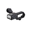 Panasonic VW-HU1E-K Camcorder Handgriff (Zwei XLR Anschlüsse, LED Videoleuchte, einfache Handhabung), Schwarz