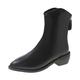 IJNHYTG rubbers Women's Boots Women's Casual Boots Autumn And Winter Women's Low Heel Pointed Rain Shoes (Size : 6.5 UK)