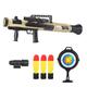 Children's Toy Gun Mortar Launching Toys Cartridge Gun Toys Gifts for Boys and Girl Suitable for Outdoor Parent-Child Games Role Experience (Desert)