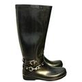 Coach Shoes | Coach Boots Tall Beautiful Waterproof Preowned Great Condition Black Size 8b | Color: Black | Size: 8