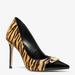 Michael Kors Shoes | New Michael Michael Kors Parker Tiger Print Calf Hair Leather Pump Size 6.5 | Color: Black/Gold | Size: 6.5