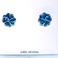 Kate Spade Jewelry | Kate Spade - Something Sparkly Spade Stud Earrings In Silver/Light Sapph | Color: Blue/Silver | Size: Os