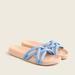 J. Crew Shoes | Nwt Jcrew Cushy Leather Strap Sandals | Color: Blue/Cream | Size: 8.5