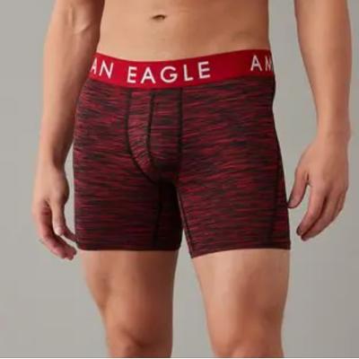 American Eagle Outfitters Underwear & Socks | Aeo Solid 6" Flex Boxer Brief 3xl New | Color: Red | Size: 3xl