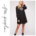 Free People Dresses | Nwt Free People Moya Embroidered Mini Dress | Color: Black | Size: Xs