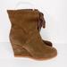 Kate Spade Shoes | Kate Spade Brown Saunders Suede Wedged Boots | Color: Brown | Size: 9.5