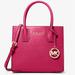 Michael Kors Bags | Michael Kors Mercer Medium Pebbled Leather Crossbody Satchel Bag Nwt | Color: Gold/Pink | Size: Medium