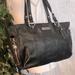 Coach Bags | Coach Blk Leather East West Gallery Large Tote Shoulder Bag Thick Silver Accents | Color: Black/Silver | Size: Large Tote