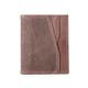 VOSMII Wallet Men's Wallets Genuine Leather Canvas Stitching Wallet Anti-Theft Anti-Magnetic RFID Card Holder (Color : Khaki)