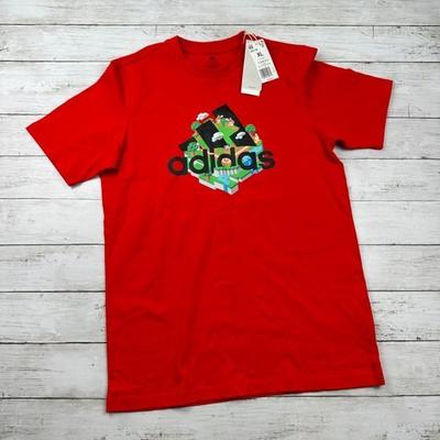 Adidas Shirts & Tops | Adidas X Lego Boys Red T-Shirt Size Xl (15-16) Nwt Baseball Brick Graphic | Color: Red | Size: Xlb