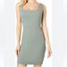 Madewell Dresses | Madewell Ribbed Knit Bodycon Mini Dress | Color: Blue/Green | Size: Xs