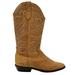 Nine West Shoes | Nine West Vintage Western Cowgirl Boots Tan Natural Distressed Leather Size 5.5 | Color: Brown/Tan | Size: 5.5