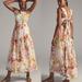 Anthropologie Dresses | Maeve Anthropologie Sleeveless Ruffled Floral Maxi Dress | Color: Orange/Yellow | Size: Xl