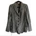 Anthropologie Jackets & Coats | Backstage Women’s Oversized Lightweight Wool Blazer Jacket Black / White L | Color: Black/White | Size: L