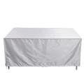 Garden Furniture Covers Outdoor Patio Garden Furniture Covers Rain Snow Chair covers Sofa Table Chair Waterproof Proof Cover (Color : Silver, Size : 126X126X74cm)