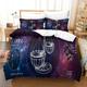 Libra Zodiac Sign 3D Printed Bedding Set,Astrological Signs Soft Microfiber Quilt Covers, Stylish And Cozy Bedding for Him With Zipper Closure Pillowcases, Valentine's Day Gift Double（200x200cm）