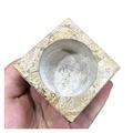 Home Collections 1 Pcs Natural Quartz Candlestick Crystal Stone Square Candle Container for Home Decor