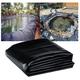 IBOWZ Fish Pond Rubber Pond Liner, Gardens Pools Membrane Fish Pond Bed Liners Pond Skins Impermeable Film HDPE 0.3MM Heavy Duty Tarpaulin Reinforced Landscaping For Fish Ponds, Garden Fountain