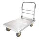 Platform Truck Folding Platform Truck Steel Chassis and Handle Moving Push Hand Truck for Warehouse Basements Rolling Flatbed Cart Easy Transport Push Hand Cart (Size : 75 mute fire)
