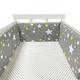 Aocase Breathable Crib Bumper Cot Bumper Breathable Mesh Cot Liner Crib Rail Cover Baby Crib Bumper Baby Boys Girls Nursery Breathable Crib Bedding Baby Bed Bumper,NO04,300x30cm