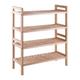 WAOCEO Shoe Rack Organizer Sturdy & Durable Wood Shoe Rack Organizer, 2-Piece 2-Tier Stackable Shoe Storage Shelf for Entryway, Hallway, Closet and Living Room Shoe Shelf