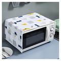 JESLEI Decorative cover of microwave oven, CoverWaterproof Microwave Oven Covers Storage Bag Double Pockets Dust Covers Microwave Oven Hood Kitchen/Cat (Color : Cat) (Color : Geometric)